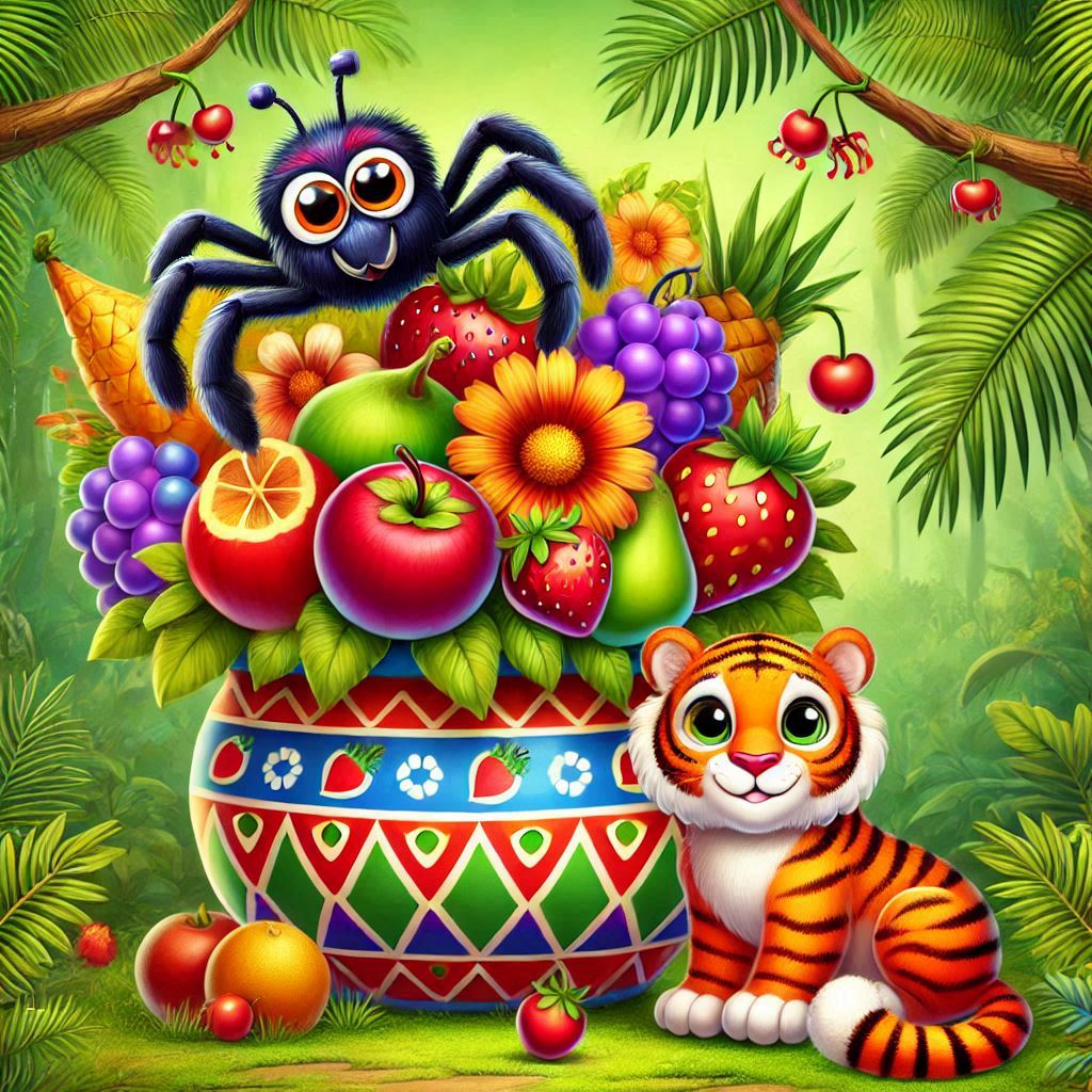 The Night of Stolen Eggs: How Ananse the Spider Tricked Firefly and Tiger - West African Folktale