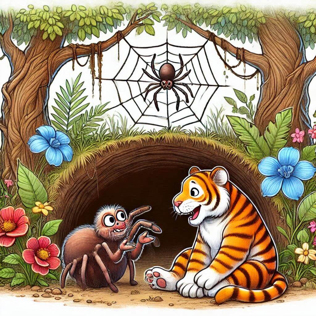 Why Spiders Hide in Debris: The Dark Tale of Ananse's Rooftop Escape - West African Origin Story