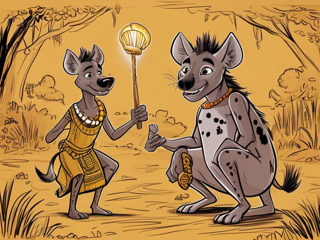The Magic Yams: How Hyena Learned Not to Steal from Ananse - A West African Folktale