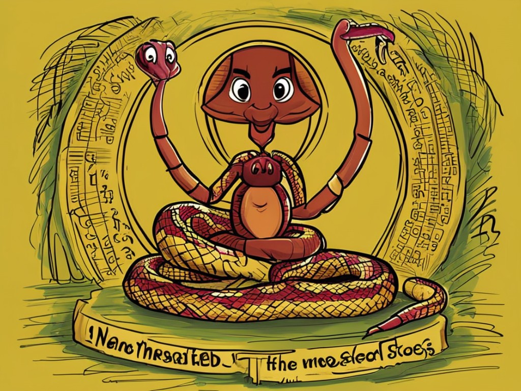 How Ananse Won All the Stories: The Tale of the Measured Snake - A West African Folk Story