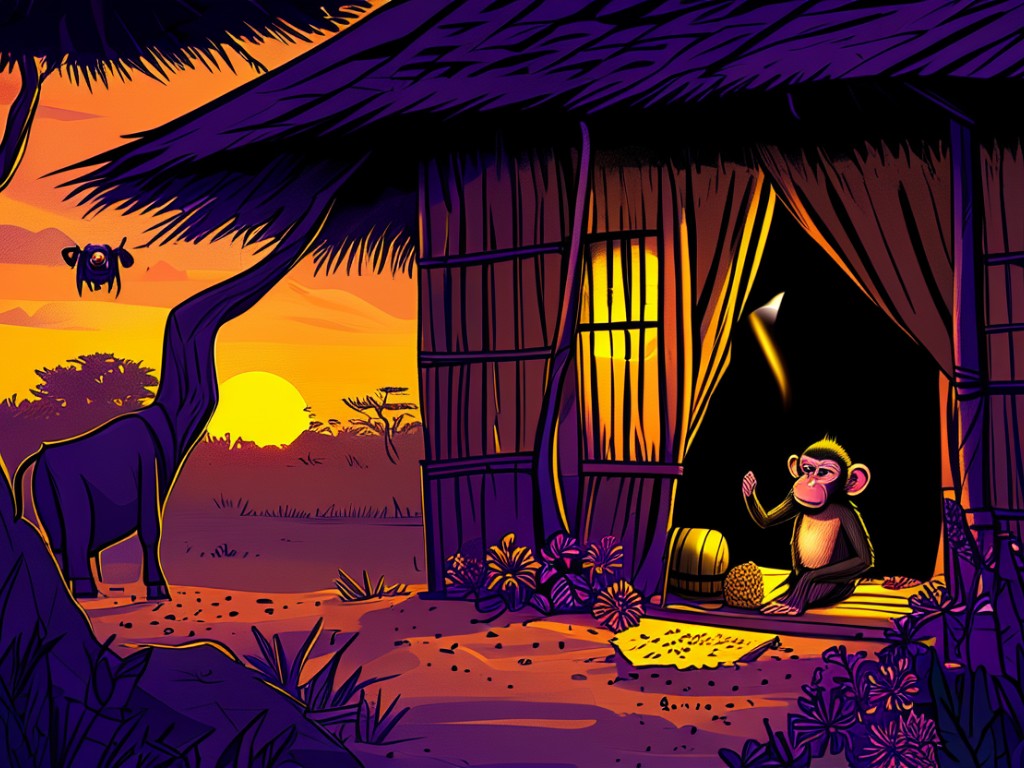 Ananse's Deadly Funeral Trick: Only Monkey Survives - A Dark African Tale