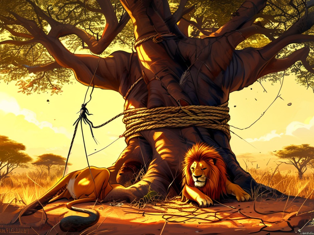 Ananse's Revenge: The Rope and String Trick That Caught Lion