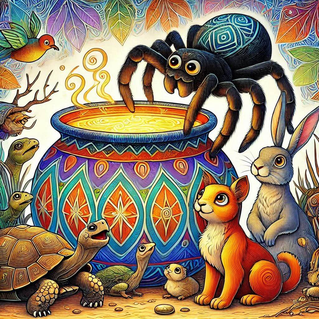 Ananse's Plantain Plot: The Spider's Clever Scheme for Extra Food