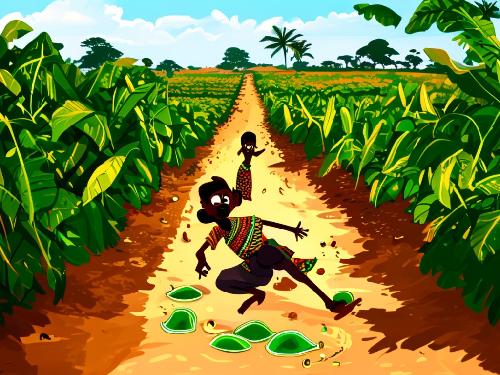 Ananse's Yam-Foofoo Trick: How His Clever Son Discovered the Secret Nam