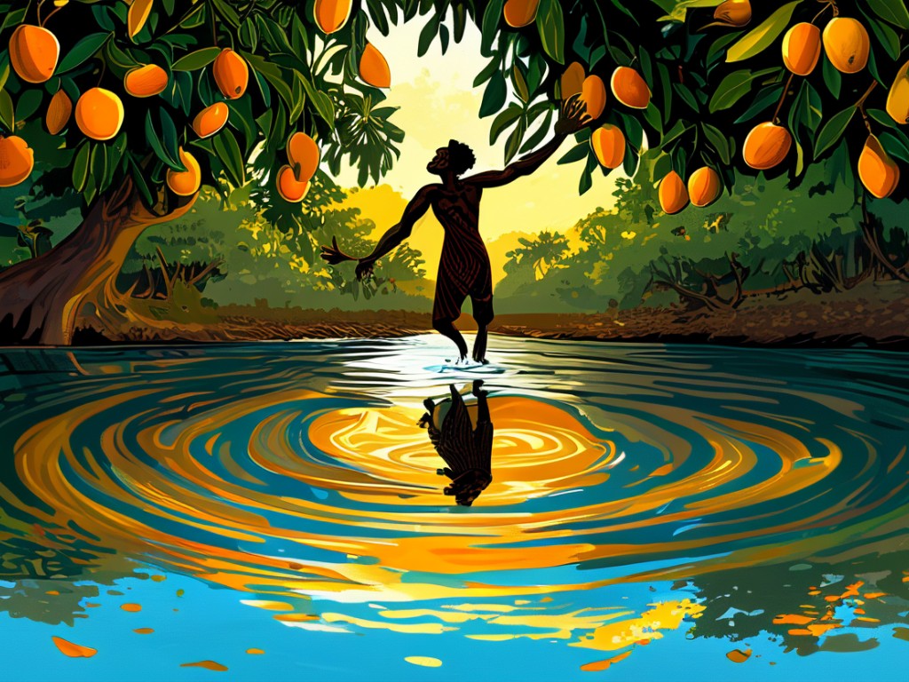 Ananse's Fatal Greed: The Tale of the Spider's Mango Tree Reflection