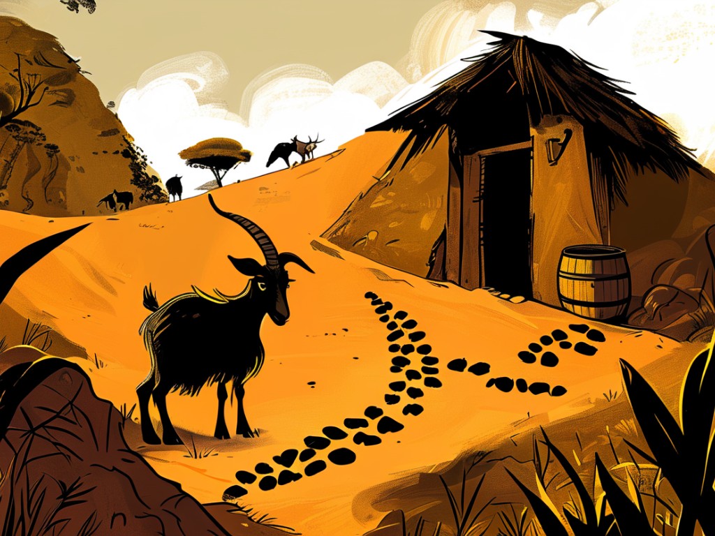 Ananse's Barrel Plot: How Goat Escaped Tacoomah's Deadly Trap