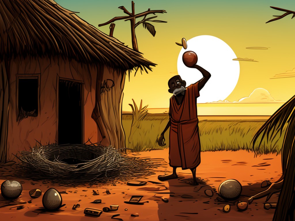 Ananse's Egg Count: How Tacoomah Tried to Hide His Greed