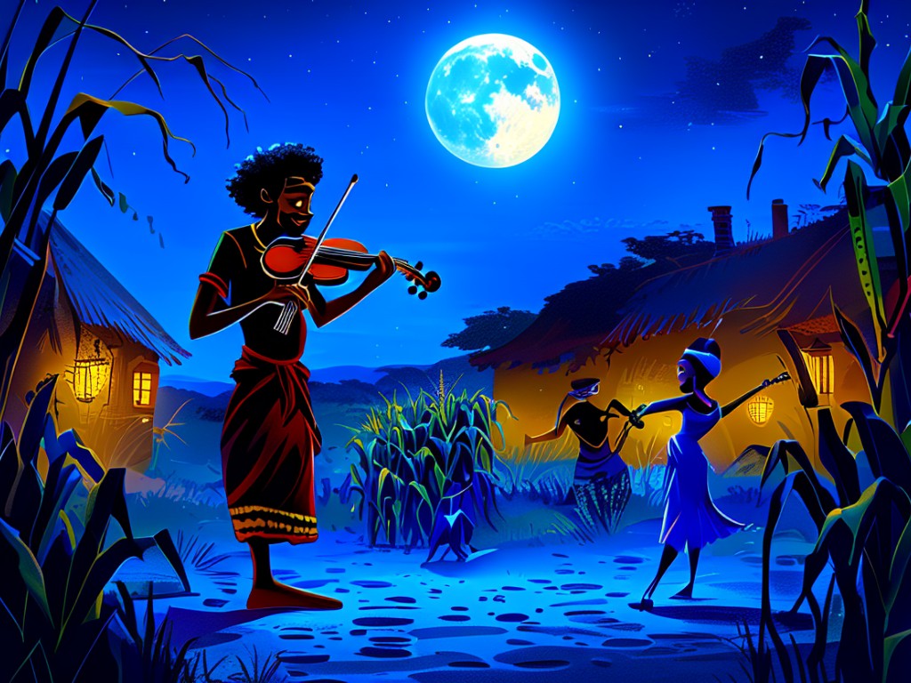 Ananse's Fiddle Trick: How the Spider's Music Led to Tacoomah's Demise