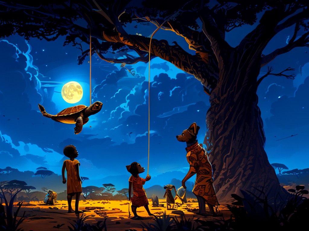 The Dog's Loyal Sacrifice: How the Tortoise Got its Shell Pattern