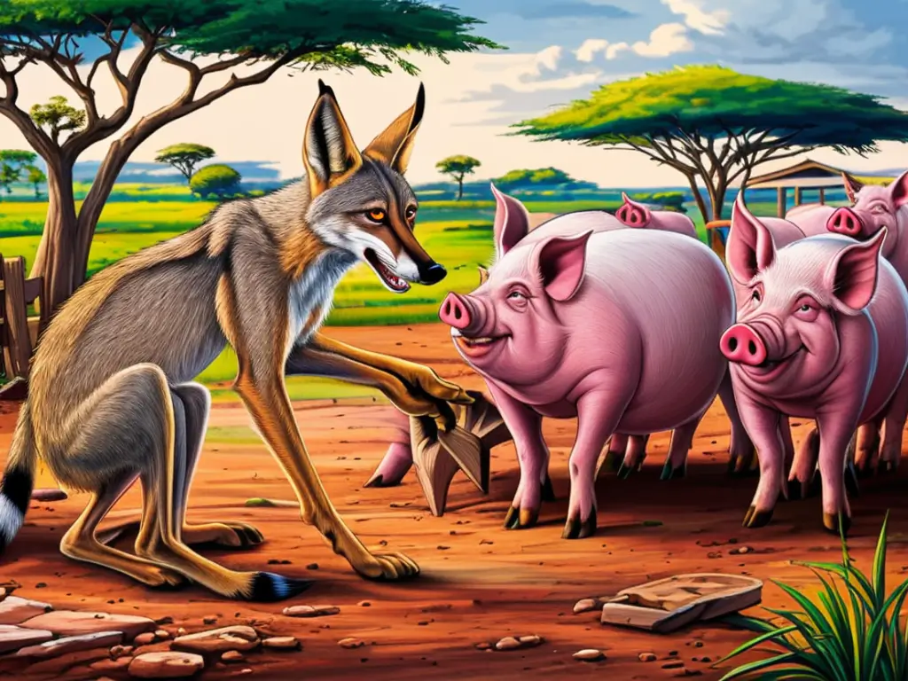 The Clever Jackal and the Pigs: An African Tale