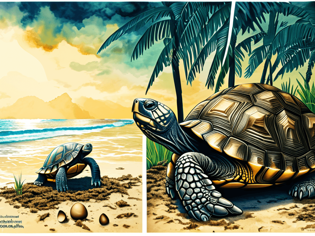 WHY THE SEA-TURTLE WHEN CAUGHT BEATS ITS BREAST WITH ITS FORE-LEGS