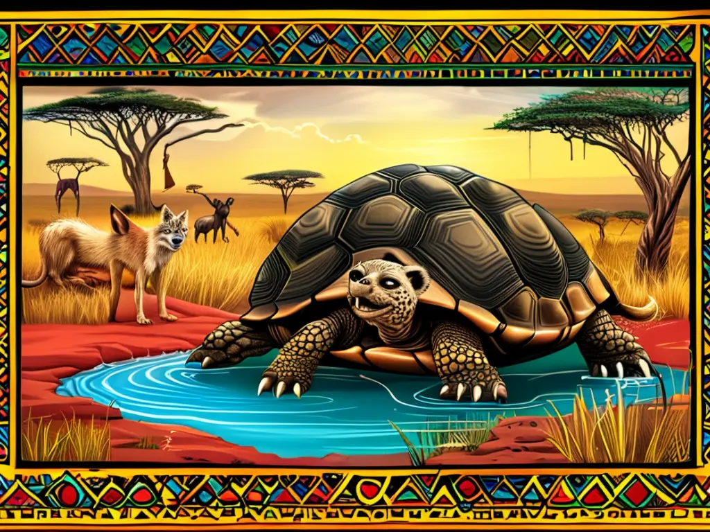 The Crafty Jackal and the Water Hole