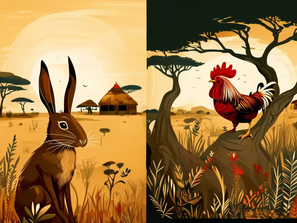 The Hare Who Believed the Rooster's Dream: A Timeless African Folktale About Wisdom and Gullibility