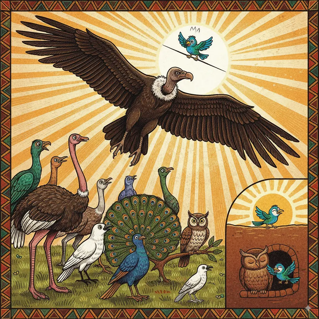 The Tale of the Bird King: How Tink-Tinkje Outsmarted the Vulture