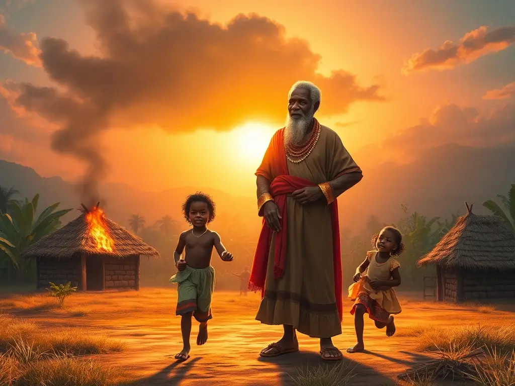 The Maiden, Imana, and the Ban on Smiles — A Ruanda Folktale of Mercy and Justice